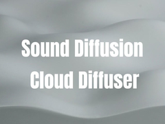 Hyperbolische Struktur 3D-Cloud-Akustik-Sound Diffusor-Panel für Heimkino