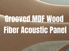 Melamin-MDF-Groove-Akustikplatten 133x2440mm 197x2440mm für Decke und Wand