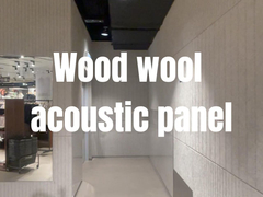 Farbige Malerei Holzwolle Akustikplatten Maßgestellte Formen Dekoration