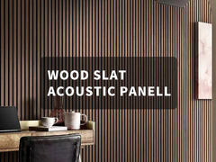 Elegante Akustikplatten aus Holzplatten für moderne Innenräume und Lärmmanagement