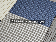 Innenarchitektur 3D-Wandkunst-Platten 15mm 18mm mit MDF-Basismaterial