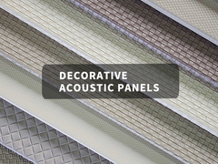 PET-Akustik-Panels mit Lederfinish für Wanddekoration