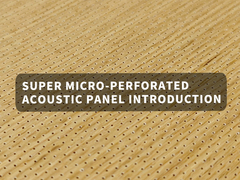 15mm 18mm Super Micro Perforated Acoustic Panels Innenraum Schalldämmung Dekor