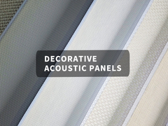 Funktionelle dekorative PET-Akustikplatte Glatte Stoffveredelung Anpassungsfarbe