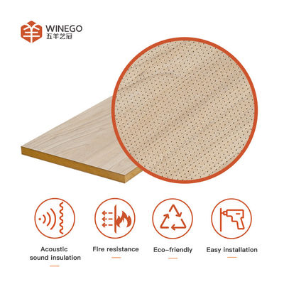 Mikroporforierte MDF-Platten Schalldämpfer und dekorative Wandplatten
