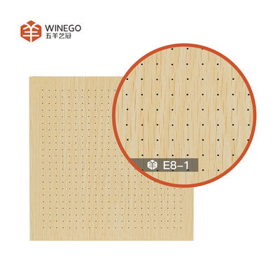 Mikroporforierte dekorative akustische Holzplatten Schalldicht 12 mm 15 mm 18 mm Dicke
