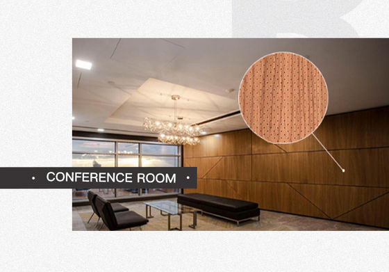 Mikroporforierte Akustikplatten aus Holz Innendekoration für Decke und Wand