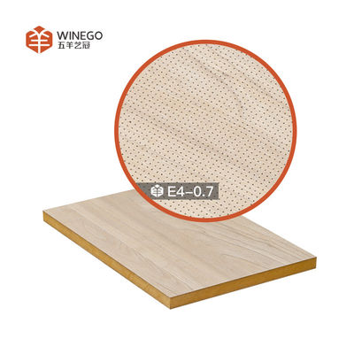 Maßgeschneiderte Mikro-perforierte Holzplatten, feuerfeste perforierte Holzdeckenplatten