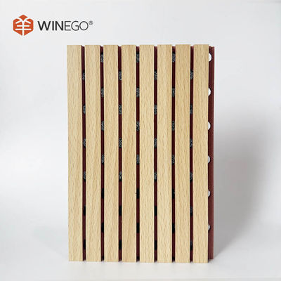 Melamin-MDF-Groove-Akustikplatten 133x2440mm 197x2440mm für Decke und Wand